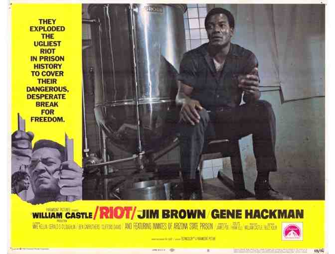 RIOT, 1969, lobby cards, Jim Brown, Gene Hackman