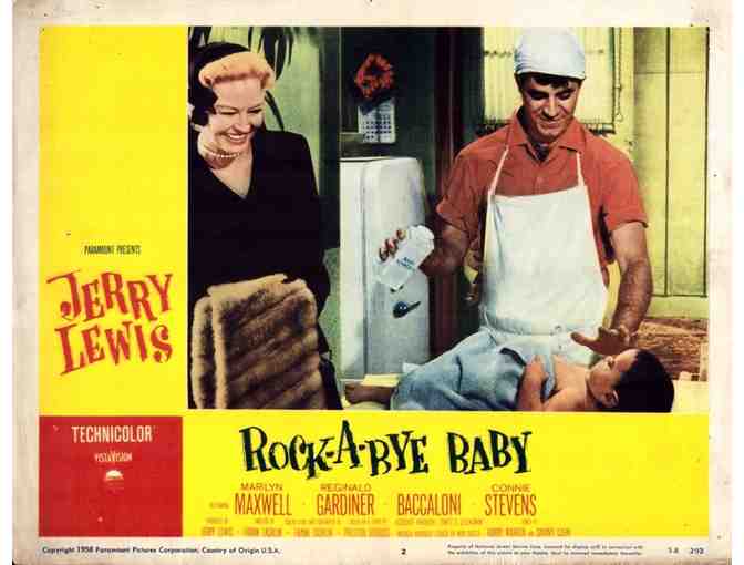 ROCK-A-BYE BABY, 1958, lobby cards, Jerry Lewis, Marilyn Maxwell