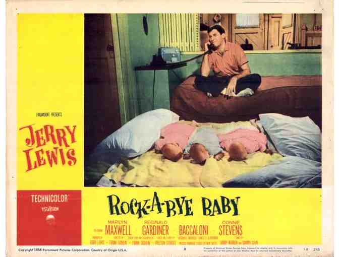 ROCK-A-BYE BABY, 1958, lobby cards, Jerry Lewis, Marilyn Maxwell