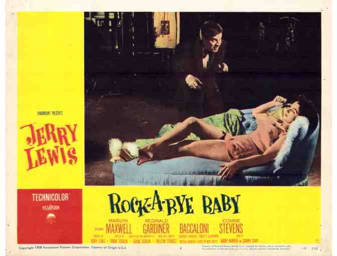 ROCK-A-BYE BABY, 1958, lobby cards, Jerry Lewis, Marilyn Maxwell