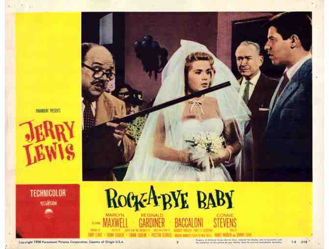 ROCK-A-BYE BABY, 1958, lobby cards, Jerry Lewis, Marilyn Maxwell