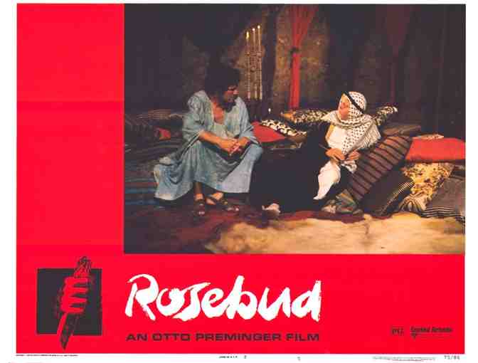 ROSEBUD, 1975, lobby cards, Peter Otoole, Richard Attenborough