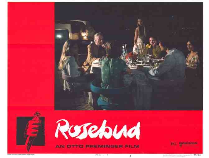 ROSEBUD, 1975, lobby cards, Peter Otoole, Richard Attenborough
