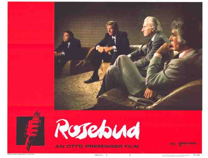ROSEBUD, 1975, lobby cards, Peter Otoole, Richard Attenborough
