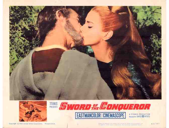 SWORD OF THE CONQUEROR, 1962, lobby cards, Jack Palance