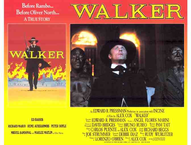 WALKER, 1987, lobby cards, Ed Harris, Rene Auberjonois