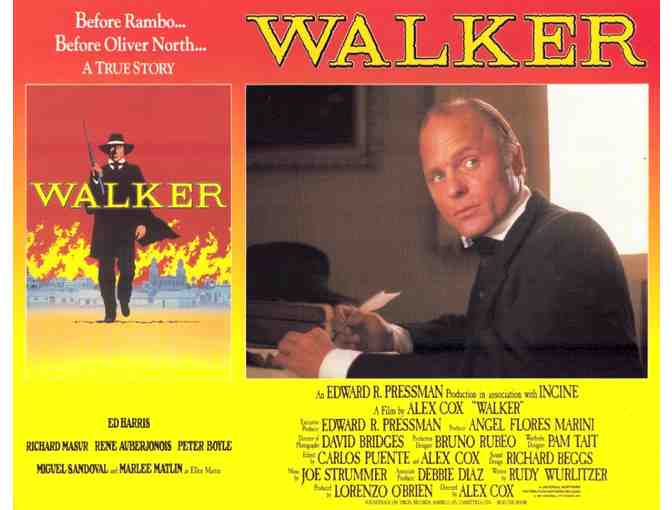 WALKER, 1987, lobby cards, Ed Harris, Rene Auberjonois