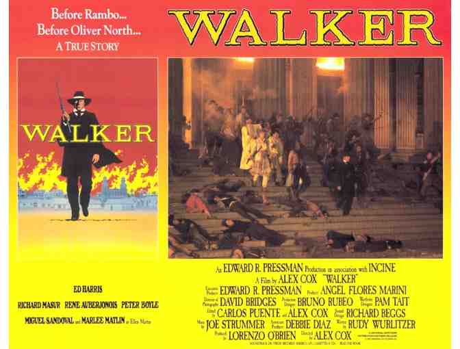 WALKER, 1987, lobby cards, Ed Harris, Rene Auberjonois