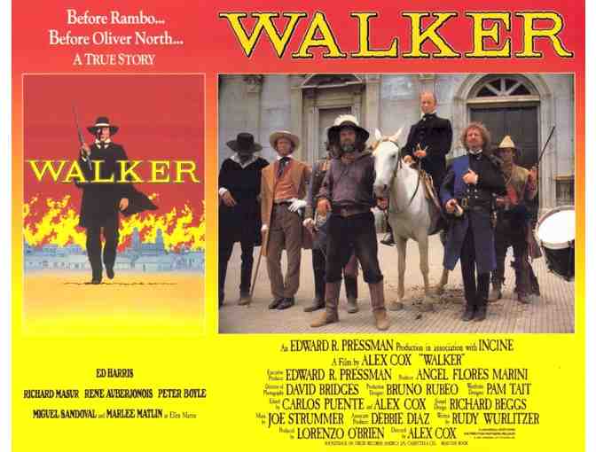 WALKER, 1987, lobby cards, Ed Harris, Rene Auberjonois