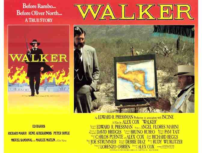 WALKER, 1987, lobby cards, Ed Harris, Rene Auberjonois