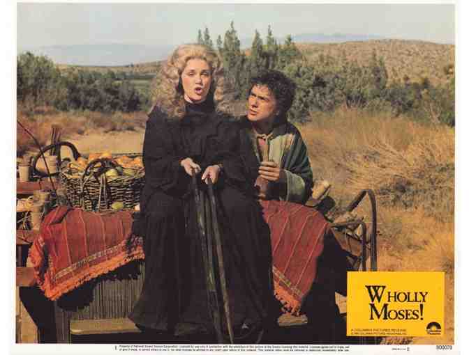 WHOLLY MOSES, 1980, lobby cards, Dudley Moore, Laraine Newman
