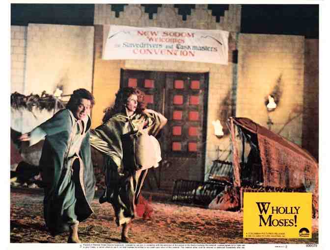 WHOLLY MOSES, 1980, lobby cards, Dudley Moore, Laraine Newman