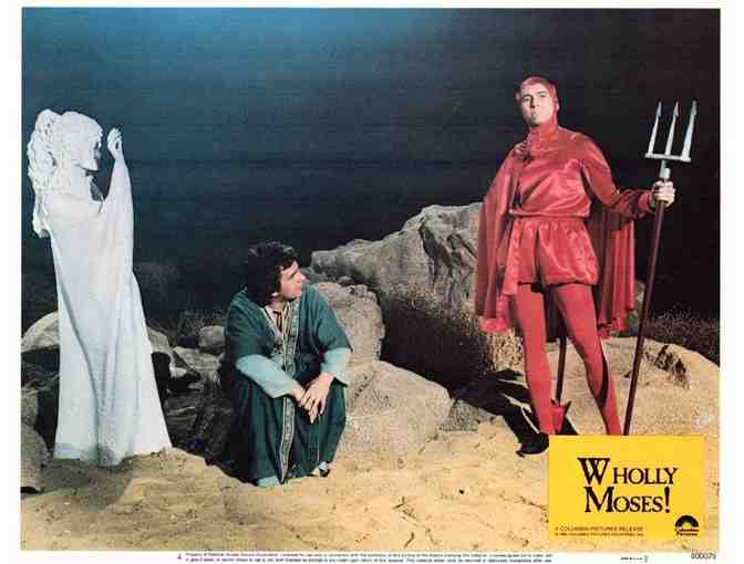 WHOLLY MOSES, 1980, lobby cards, Dudley Moore, Laraine Newman