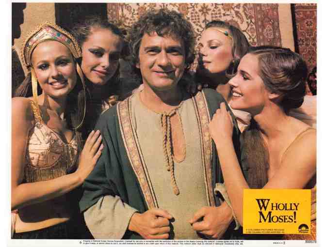 WHOLLY MOSES, 1980, lobby cards, Dudley Moore, Laraine Newman