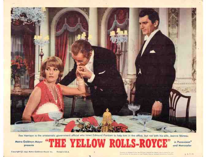 YELLOW ROLLS ROYCE, 1965, lobby cards, Ingrid Bergman, Omar Sharif