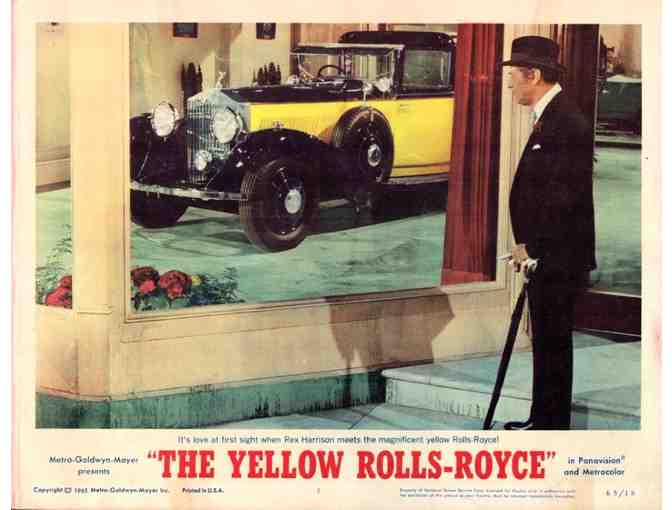 YELLOW ROLLS ROYCE, 1965, lobby cards, Ingrid Bergman, Omar Sharif