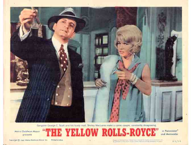 YELLOW ROLLS ROYCE, 1965, lobby cards, Ingrid Bergman, Omar Sharif