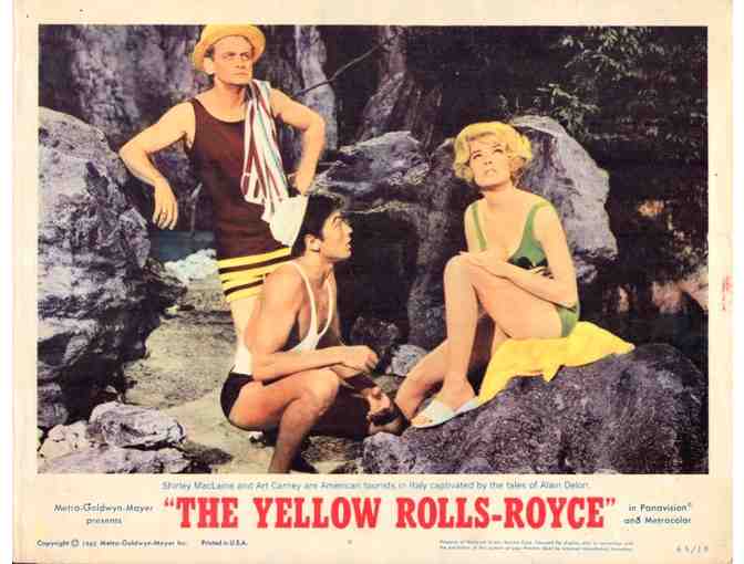 YELLOW ROLLS ROYCE, 1965, lobby cards, Ingrid Bergman, Omar Sharif