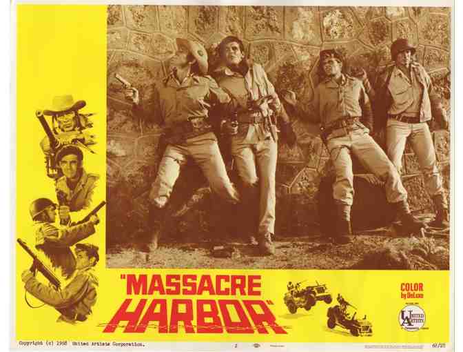 MASSACRE HARBOR, 1968, lobby cards, Christopher George, Claudine Longet