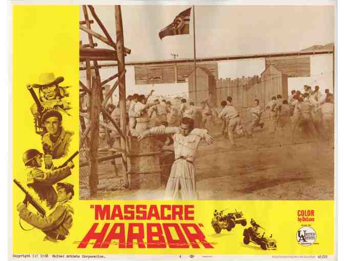 MASSACRE HARBOR, 1968, lobby cards, Christopher George, Claudine Longet