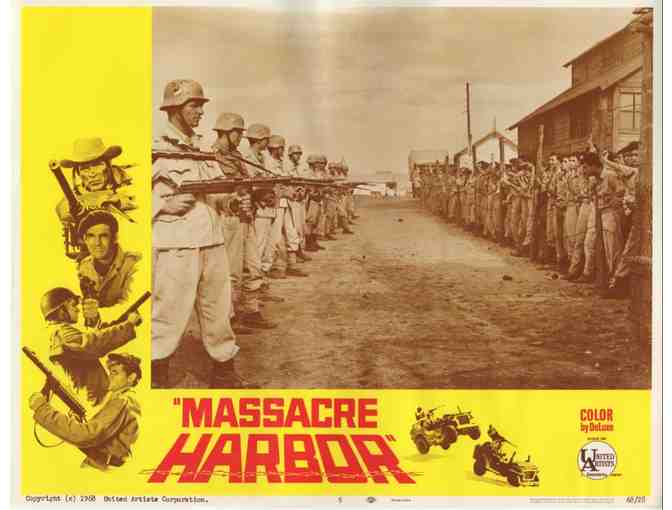 MASSACRE HARBOR, 1968, lobby cards, Christopher George, Claudine Longet