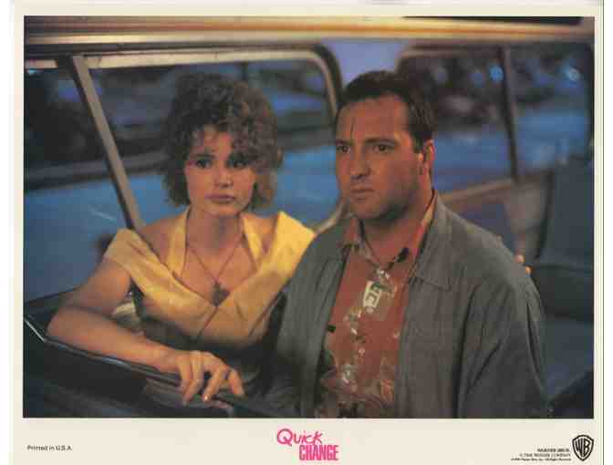 QUICK CHANGE, 1990, lobby cards, Bill Murray, Geena Davis