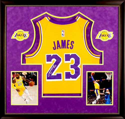 lebron signed lakers jersey