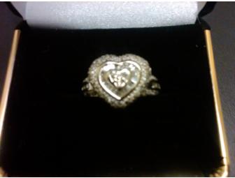 Pave' and Channel Cut Heart ring