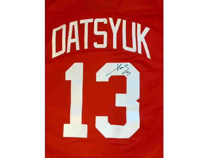 Autographed Pavel Datsyuk-Official NHL Reebok Red Wing Jersey