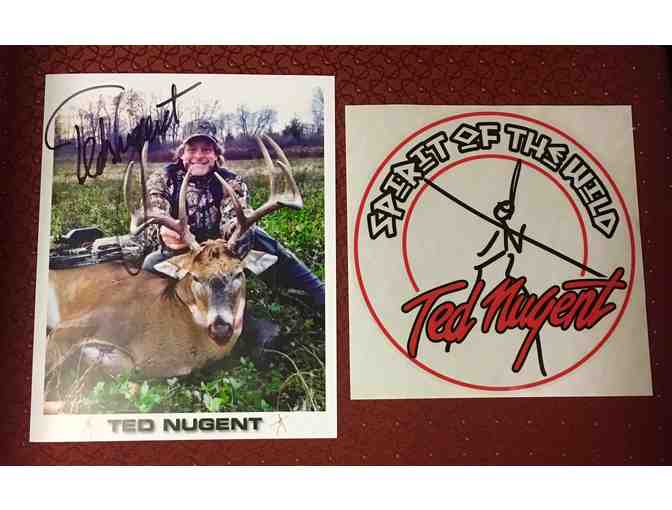 Autographed Ted Nugent 8x10 Color Photo