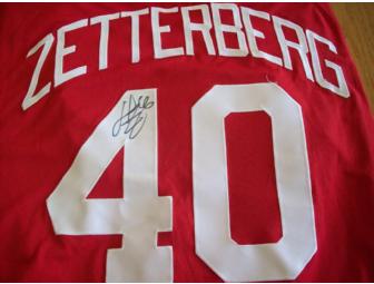 Autographed Zetterberg Detroit Red Wing Jersey