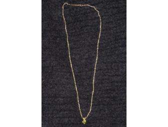 Peridot Necklace in 14kt Gold
