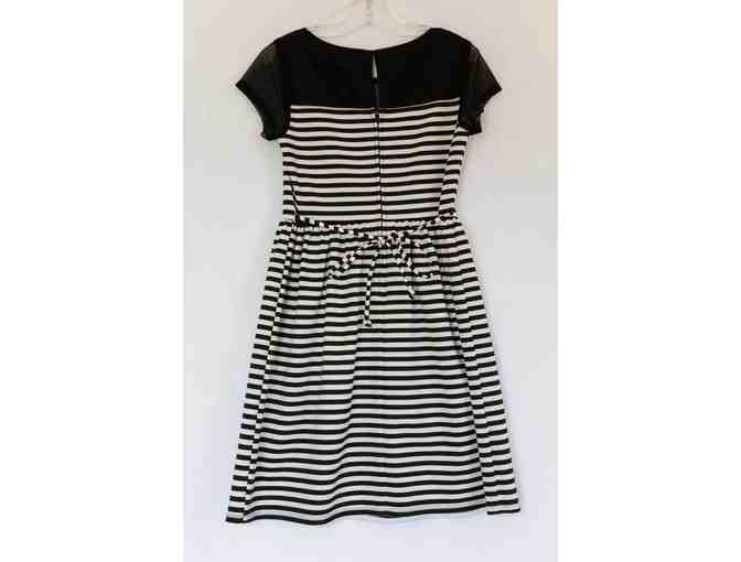 Speechless dress - black and white stripe - girls size 10