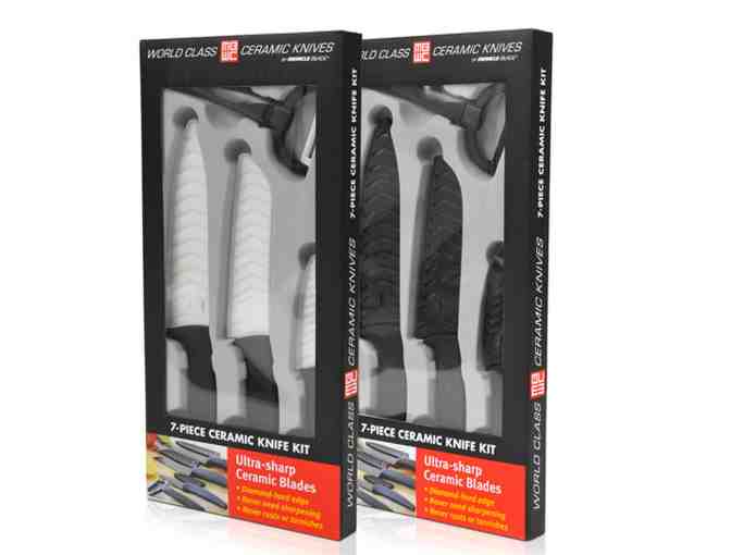 Miracle Blade World Class Series White 7-piece Ceramic Knife Set