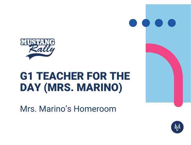 G1 Teacher for the Day (Mrs. Marino) - Photo 1