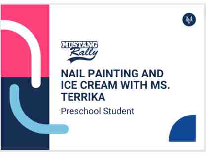 Nail painting and Ice cream with Ms. Terrika
