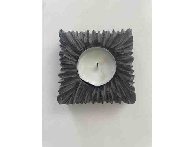 Black Slate Candle Holder - Homemade by MTW Parent Gorazd Poposki