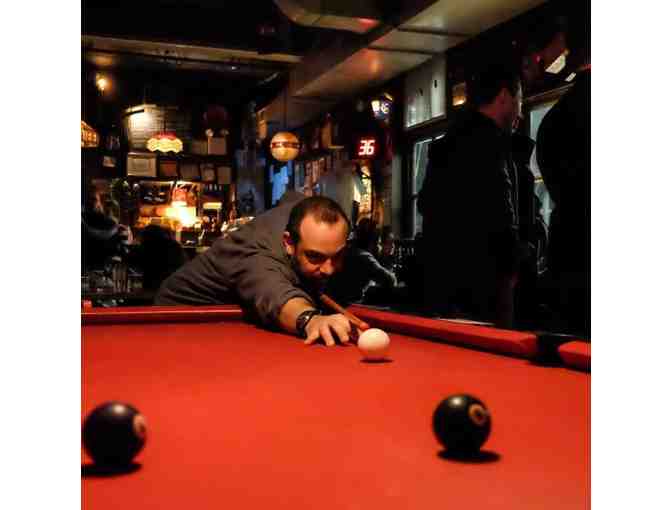 1 Hour Billiard Lesson with MTW Parent Chris Wilford for 1 - 3 people, plus drinks