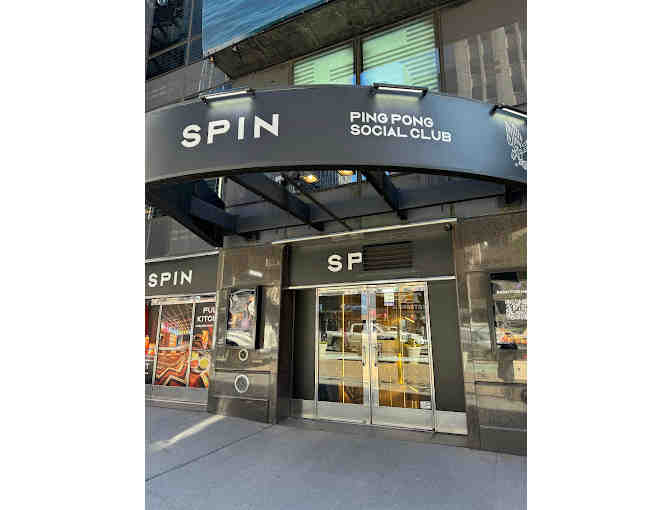 SPIN - Ping Pong Party for up to 10 guests - Food and Non-Alcoholic beverages included
