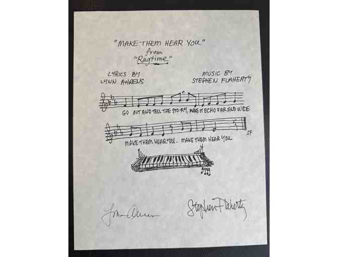 RAGTIME - 'MAKE THEM HEAR YOU' LYRICS HANDWRITTEN WITH ARTWORK