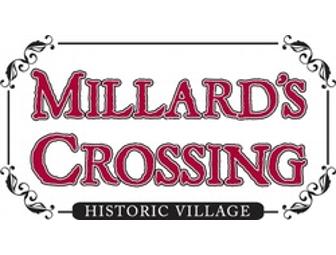 Back In time for your special party at Millard's Crossing