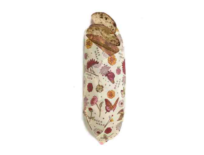 Bees Wrap Vegan Bread Wrap- Meadow Magic Print