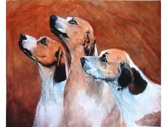 Three Dogs Water Color
