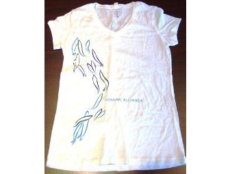 White Herring Alliance V-Neck T-Shirt (Small)