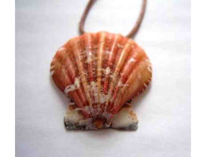 Peach Scallop Necklace