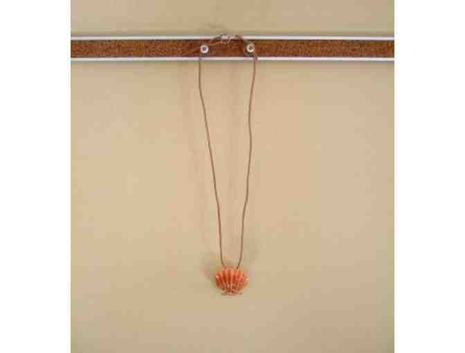 Peach Scallop Necklace