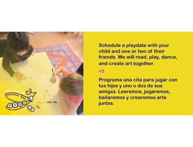 $120 Bilingual English/Spanish Art Experimentos Playdate with 2-3 Kids (TNS parent)