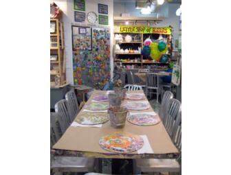 $100 off any party package at Little Shop of Crafts