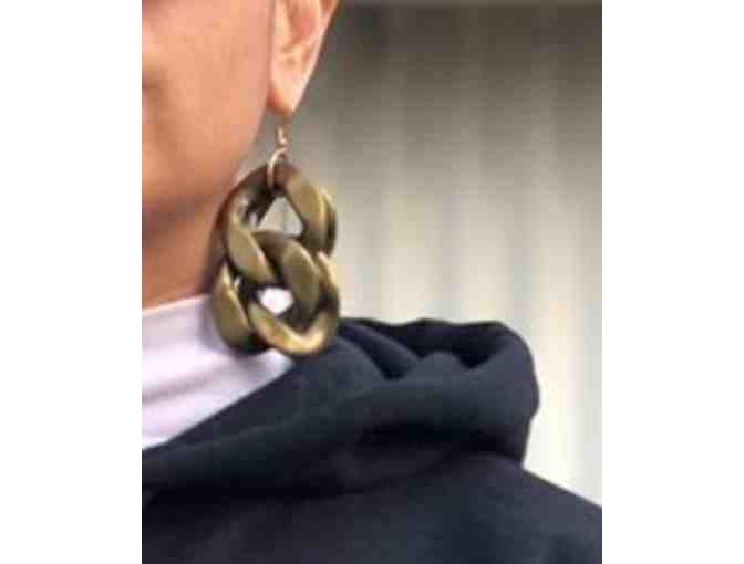 Cubannie Links Chain Link Earrings