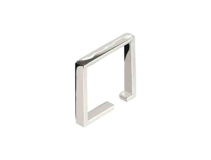 Square Ear Cuff - Silver or Gold Plated Brass